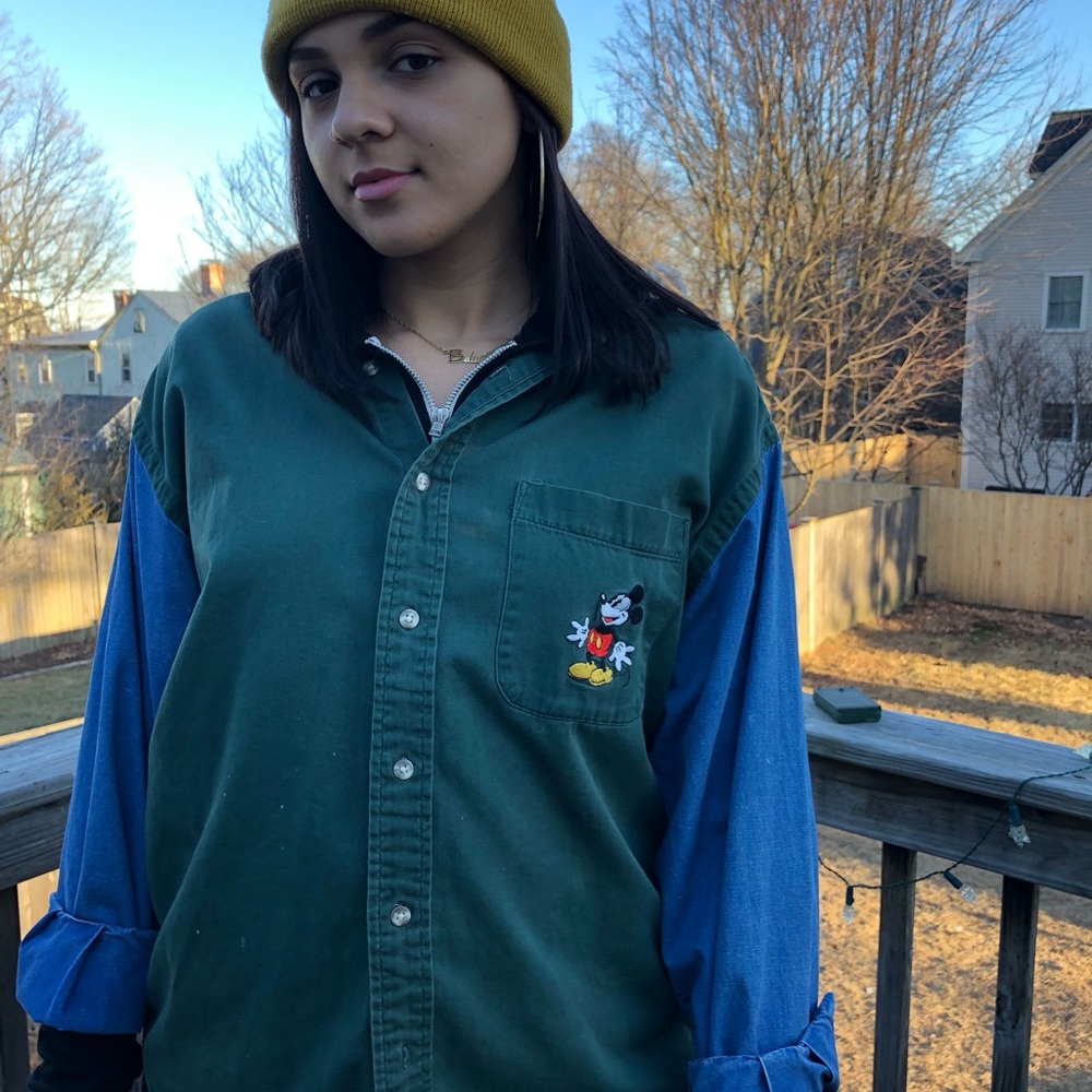 Vintage Mickey Two Tone Flannel